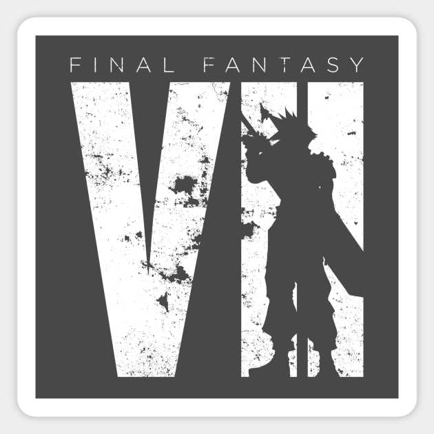 Final Fantasy VII - Minimal Sticker by The_SaveState